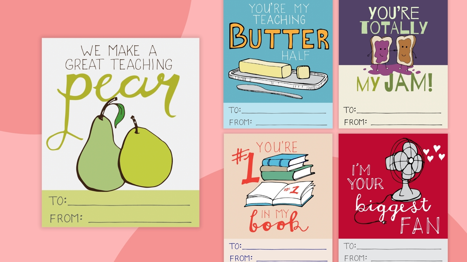 24 printable valentines for your students and teacher bffs